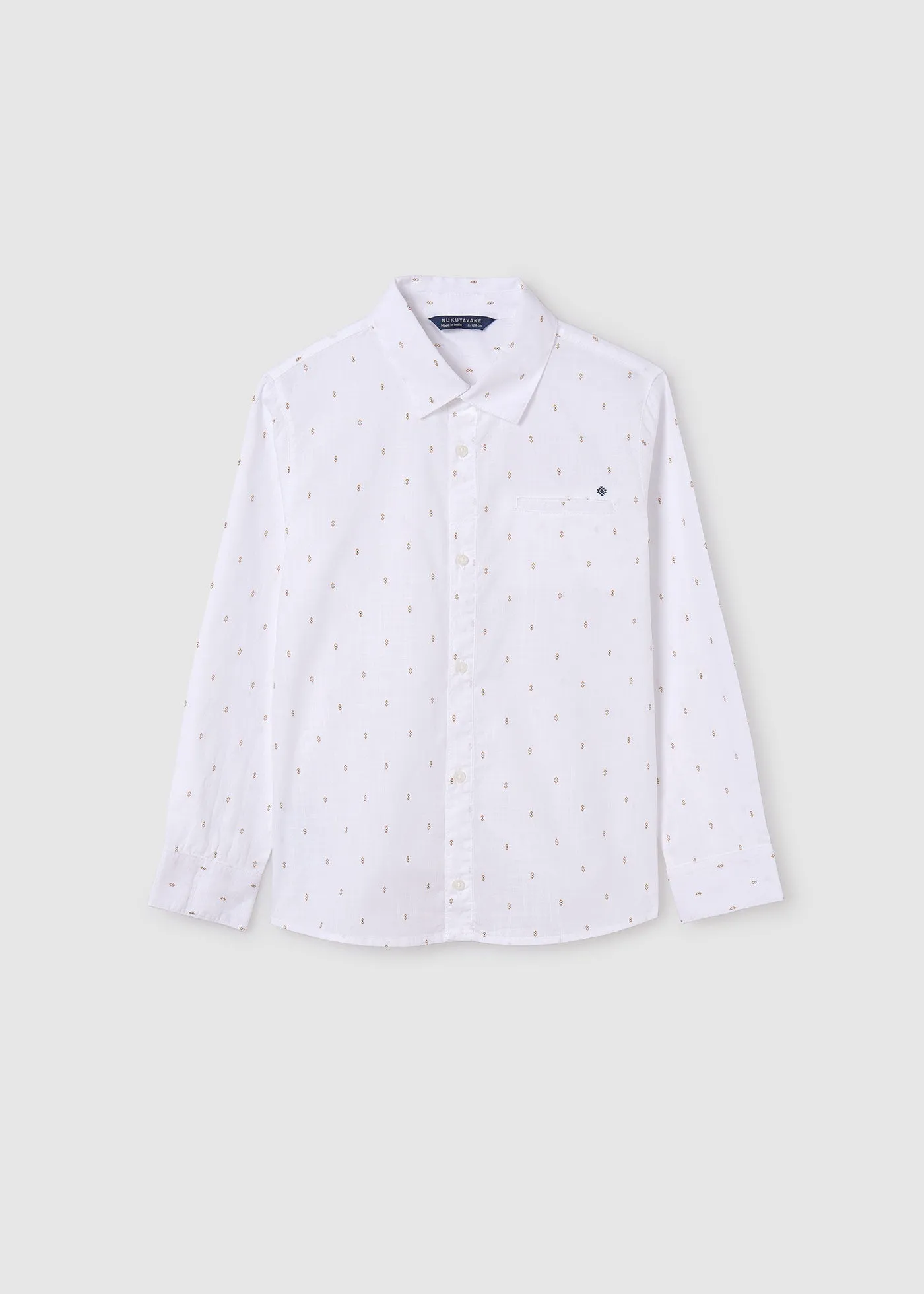 6123 - L/s shirt for teen boy - White