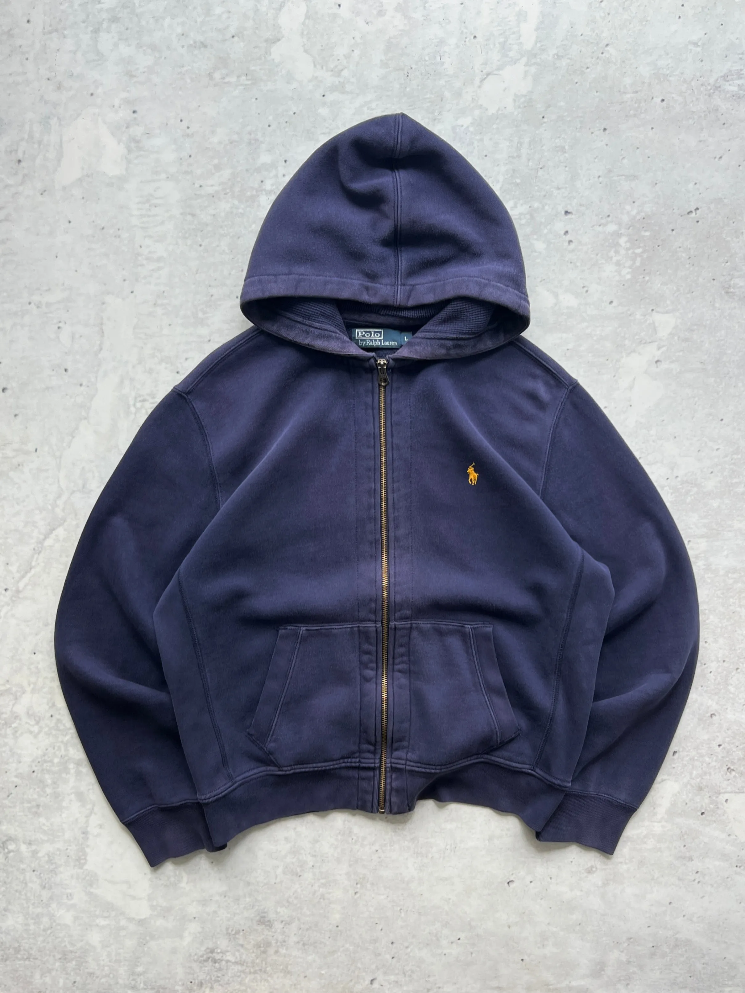 90's Ralph Lauren heavyweight Zip Up Hoodie (L)