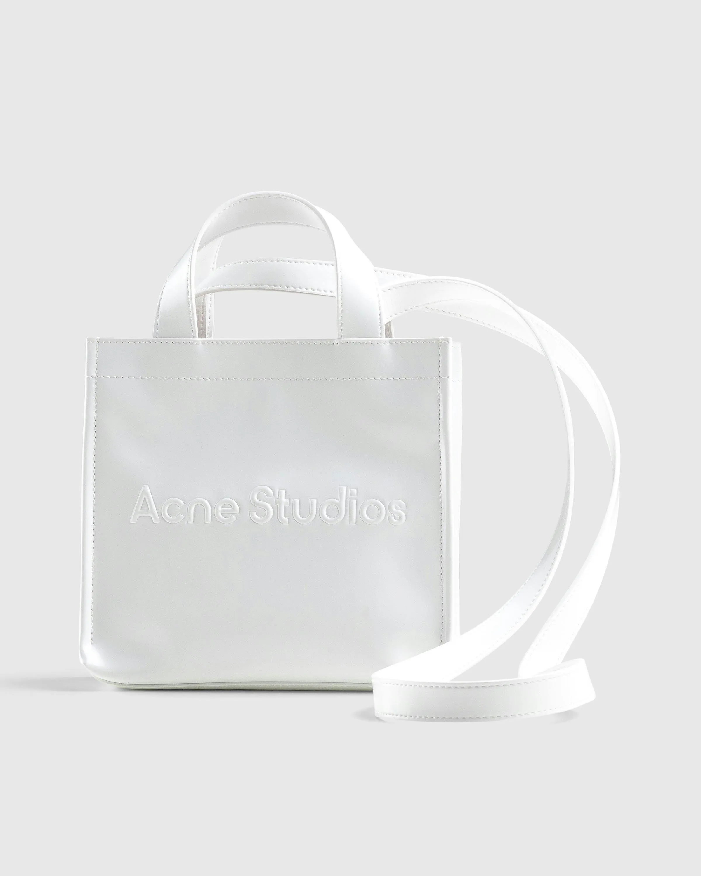 Acne Studios – Mini Logo Tote Bag White | Highsnobiety Shop