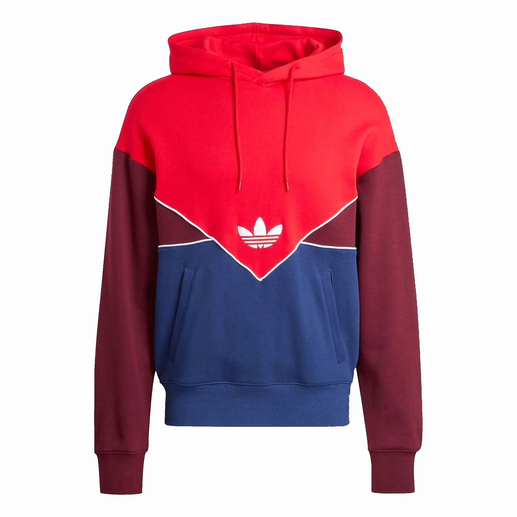 ADICOLOR SEASONAL ARCHIVE HOODIE 'BETTER SCARLET/DARK BLUE/MAROON'