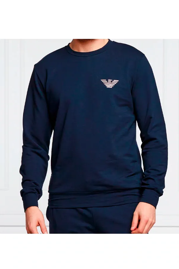 Armani Sweatshirt Emporio Logo Navy