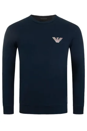 Armani Sweatshirt Emporio Logo Navy