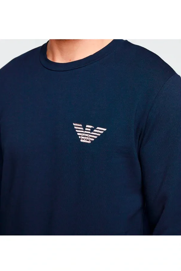 Armani Sweatshirt Emporio Logo Navy