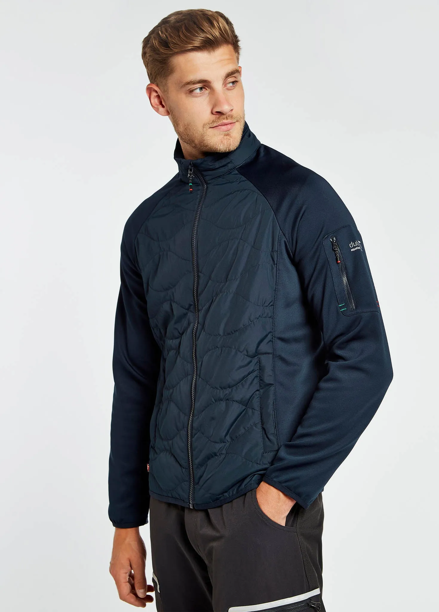 Atlantica Mens Hybrid Jacket - Navy