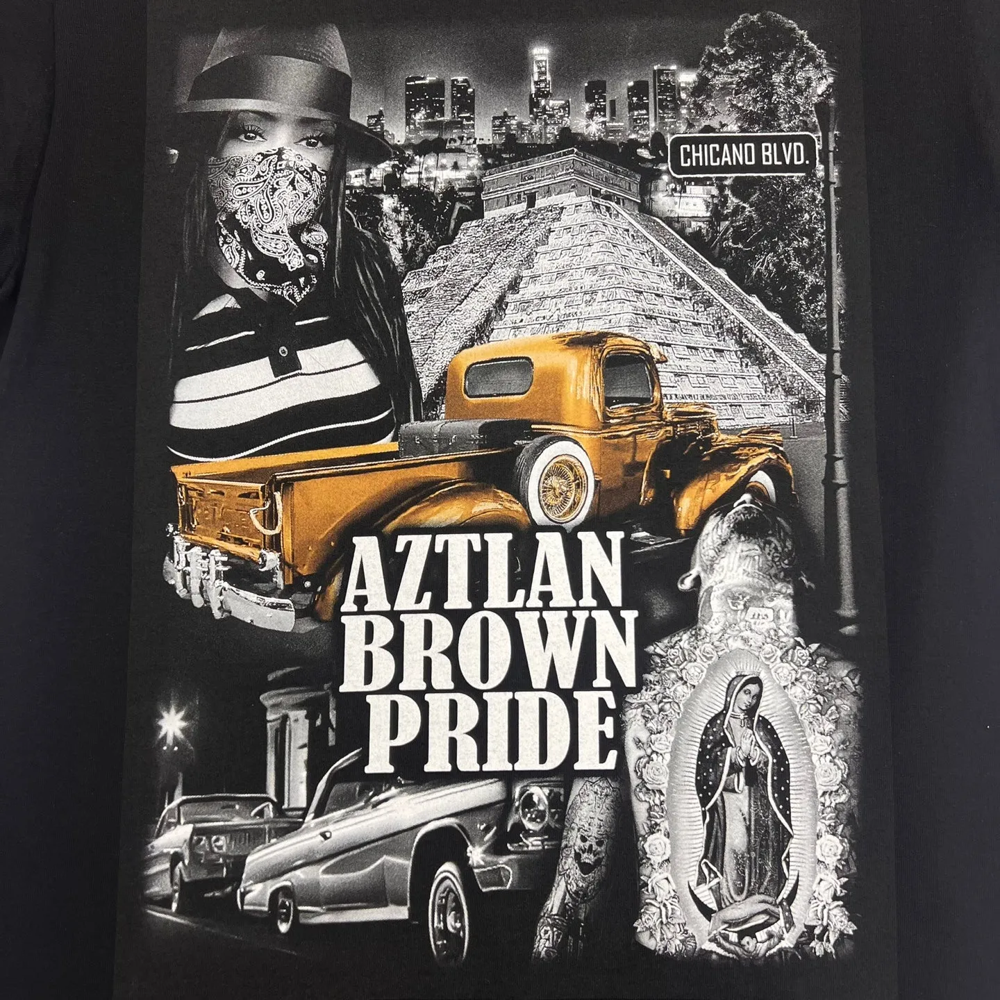 Aztlan Brown Pride Graphic T-Shirt