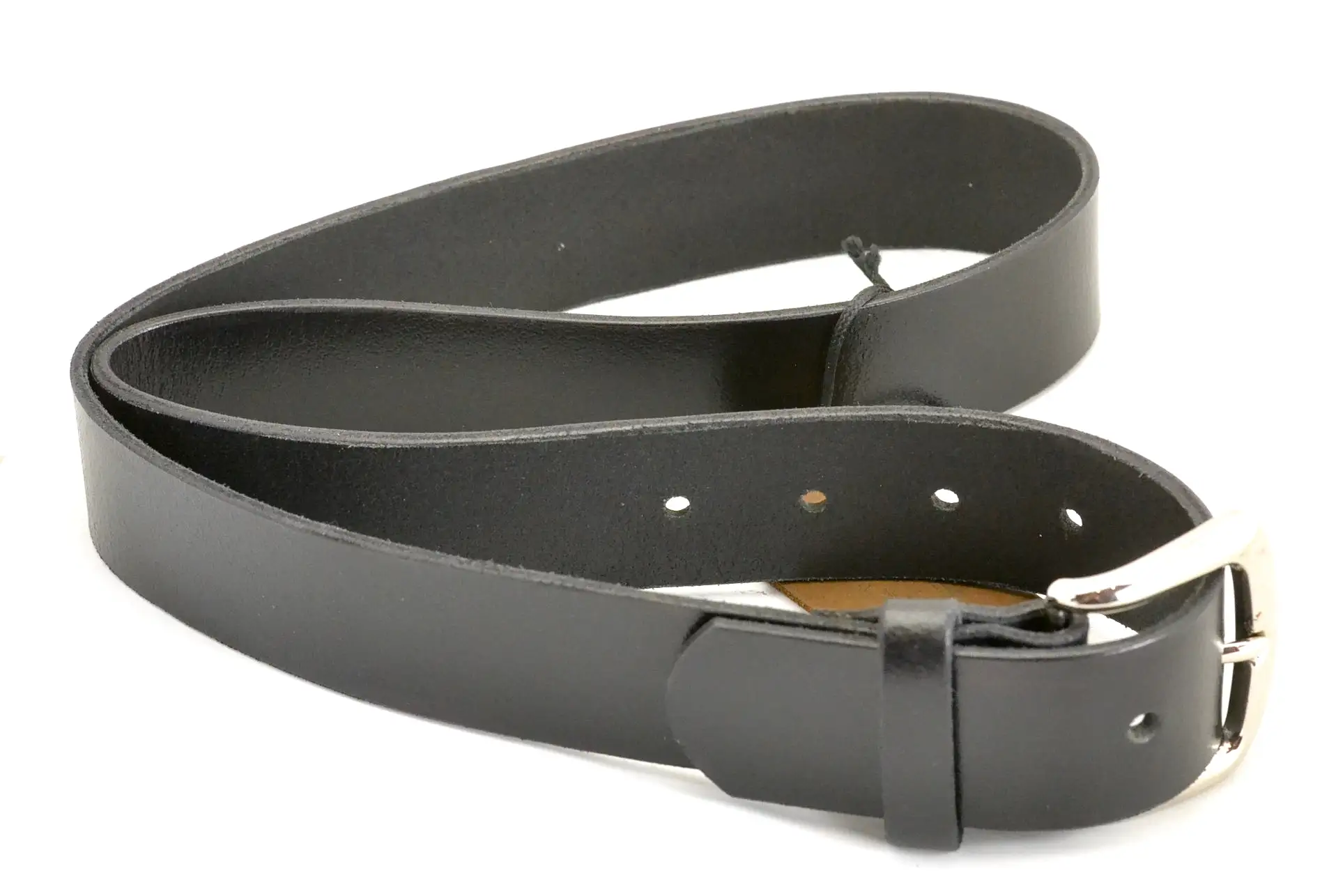 Belt | unstitched wide| black |  calf