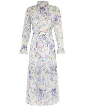 Blue Garden Natura Tubular Midi Dress