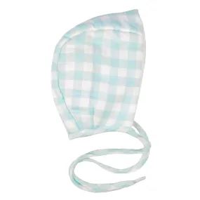 Bonton Baby Papillon Bonnet Blue Check