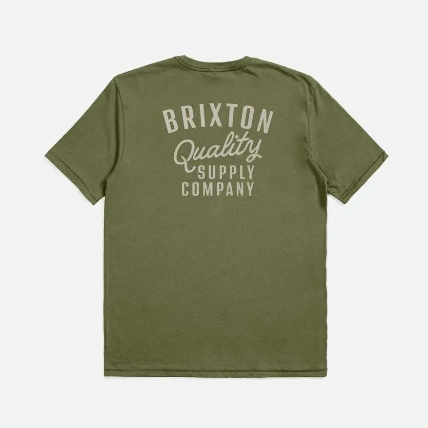 BRIXTON Hubal Tailored T-shirt - Olive