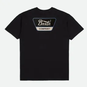 BRIXTON Linwood S/S Standard Tee - Black/Grey