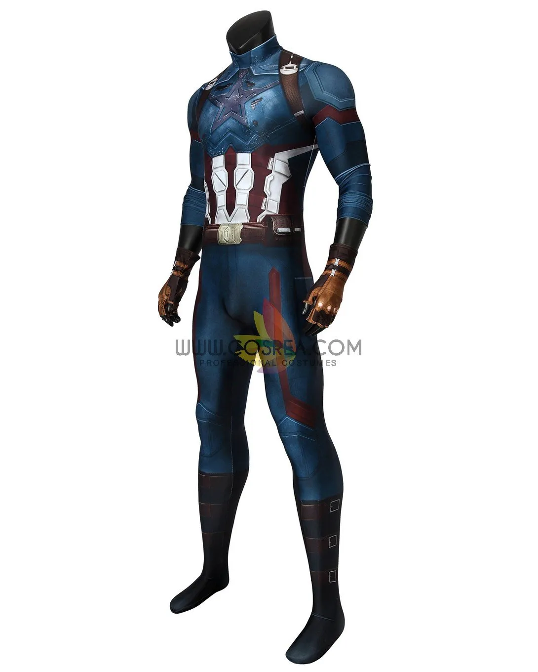 Captain America Infinity War Digital Printed Cosplay Costume