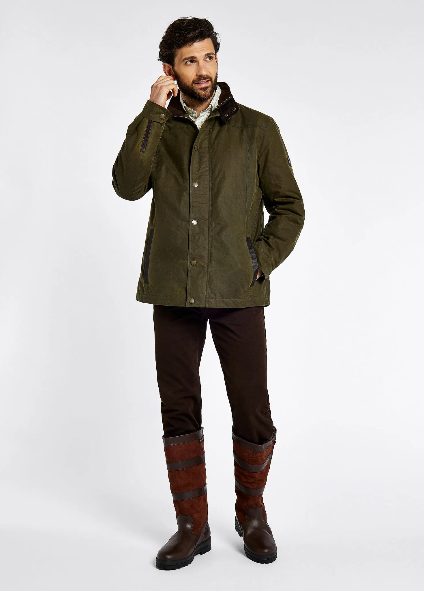 Carrickfergus Men's Wax Jacket - Fennel