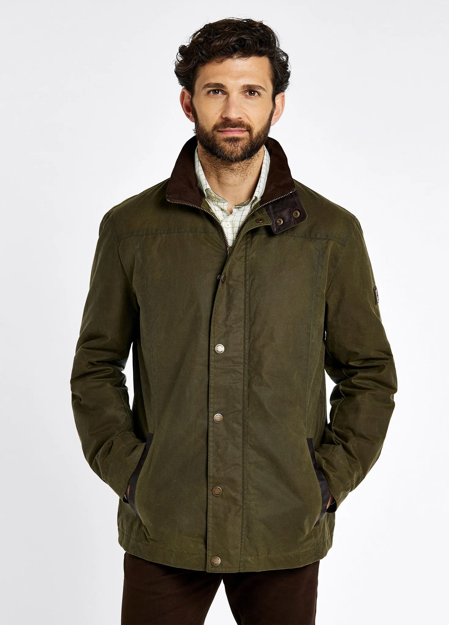 Carrickfergus Men's Wax Jacket - Fennel