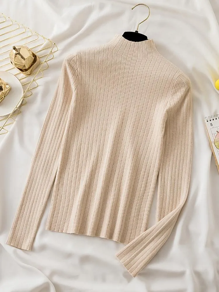 Charming Turtleneck Knitwear