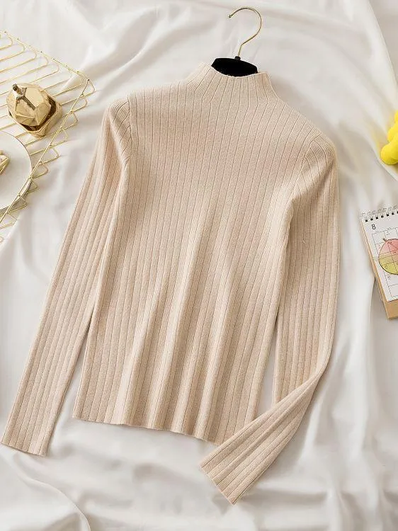 Charming Turtleneck Knitwear