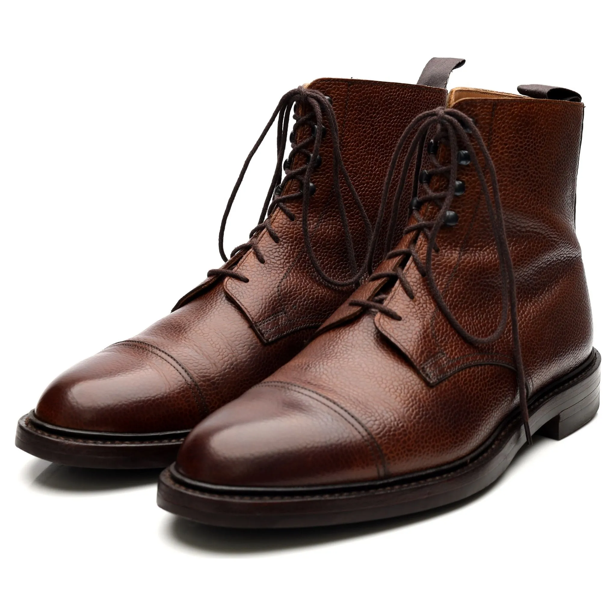 'Coniston' Brown Leather Boots UK 9.5 E