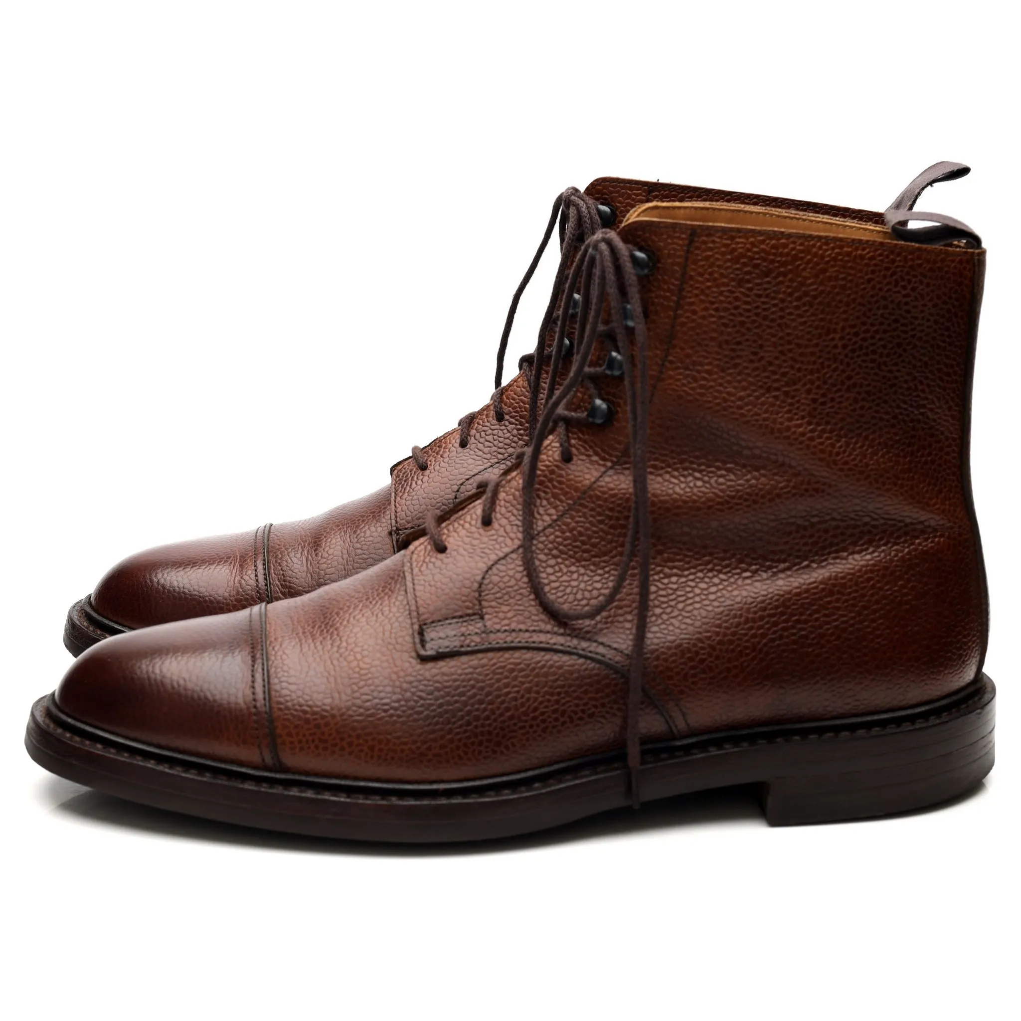 'Coniston' Brown Leather Boots UK 9.5 E