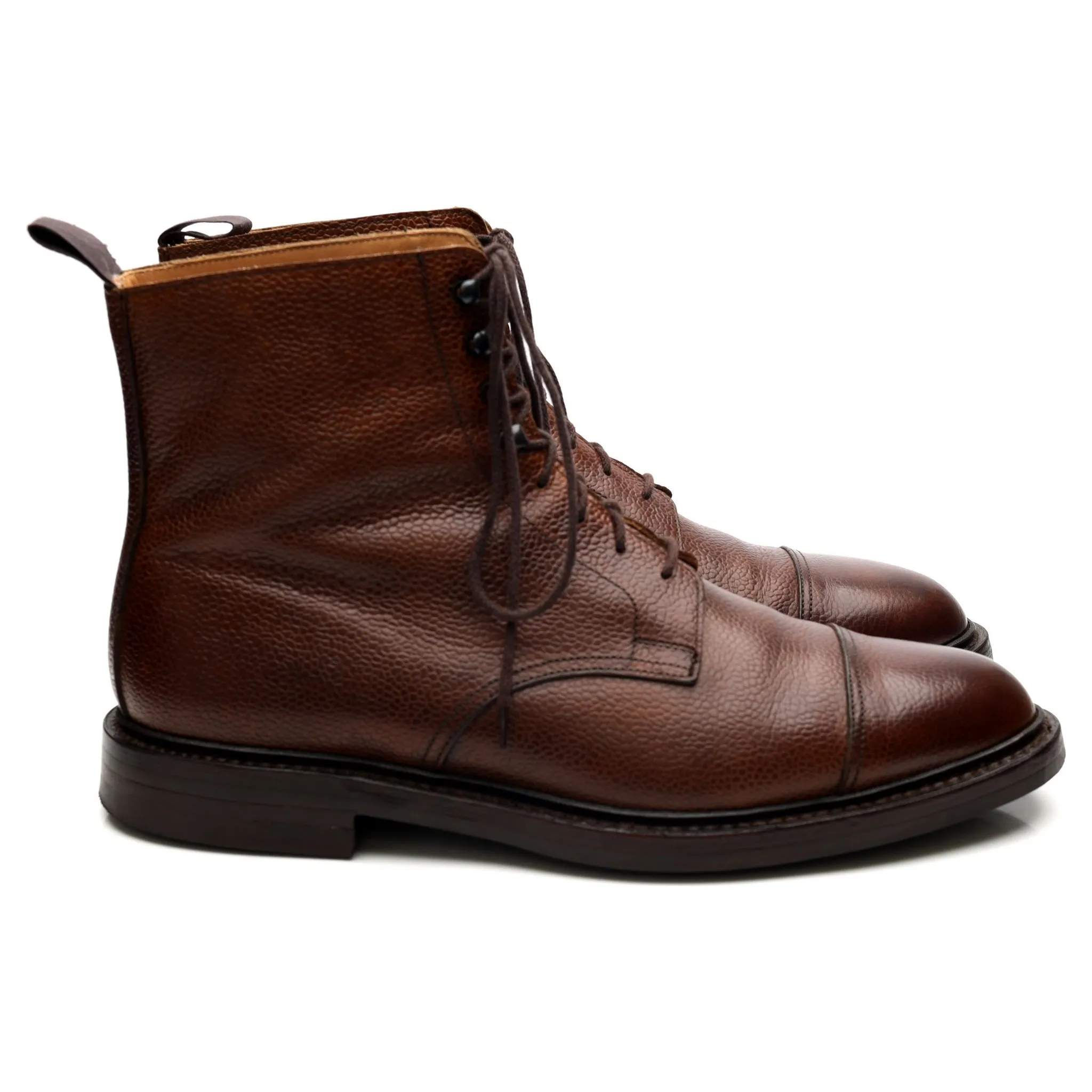 'Coniston' Brown Leather Boots UK 9.5 E