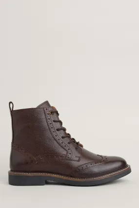 Conwenna Lace-up Leather Boots