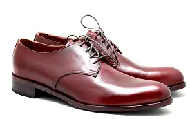 Derby shoe | cherry | Box calf