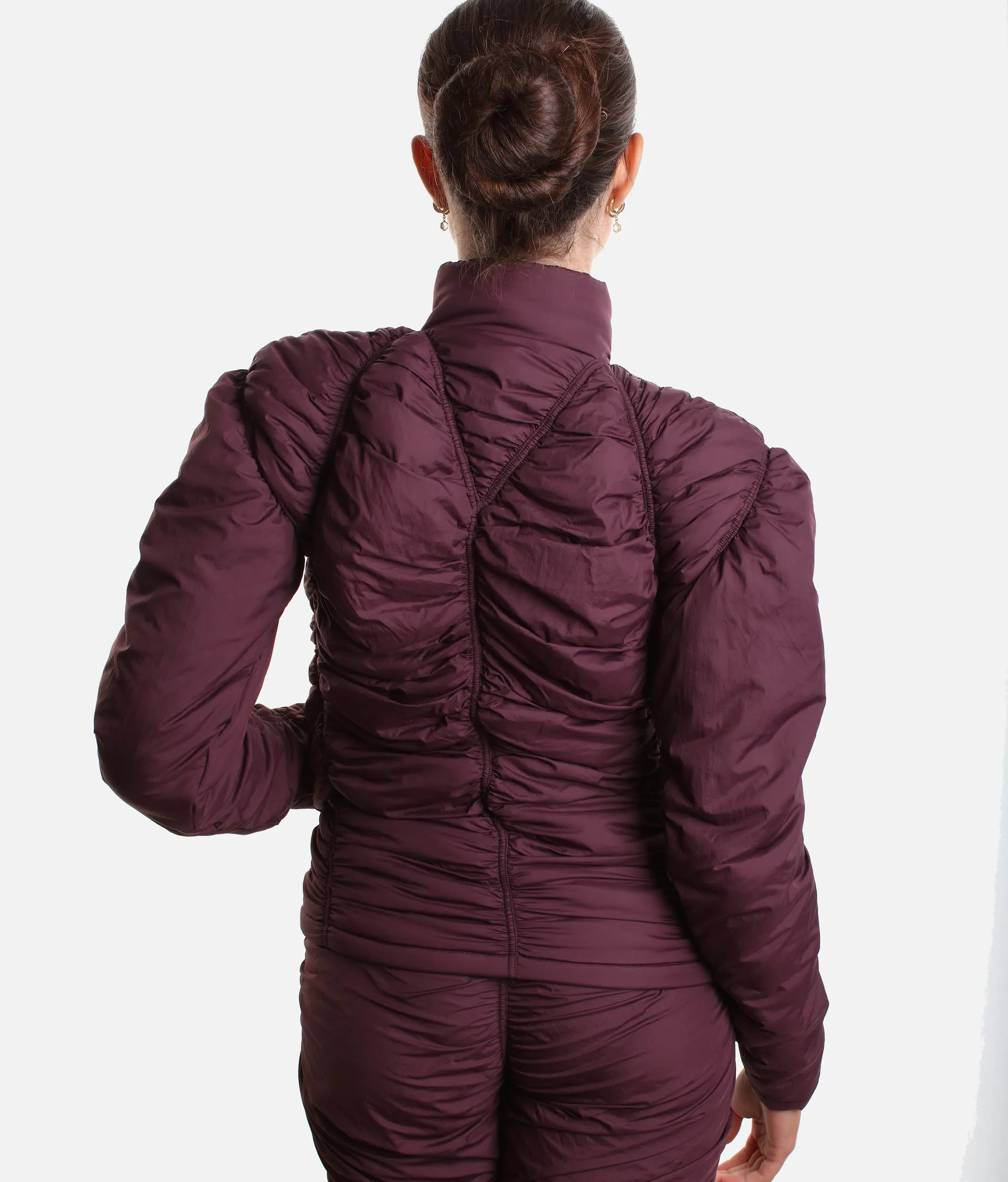 Draped Padded Jacket - PARA CUTE