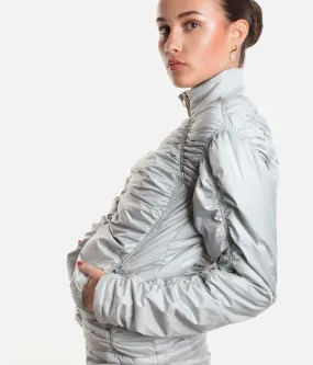 Draped Padded Jacket - PARA CUTE