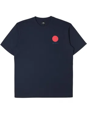 Edwin Japanese Sun Cotton T-Shirt Navy Blazer