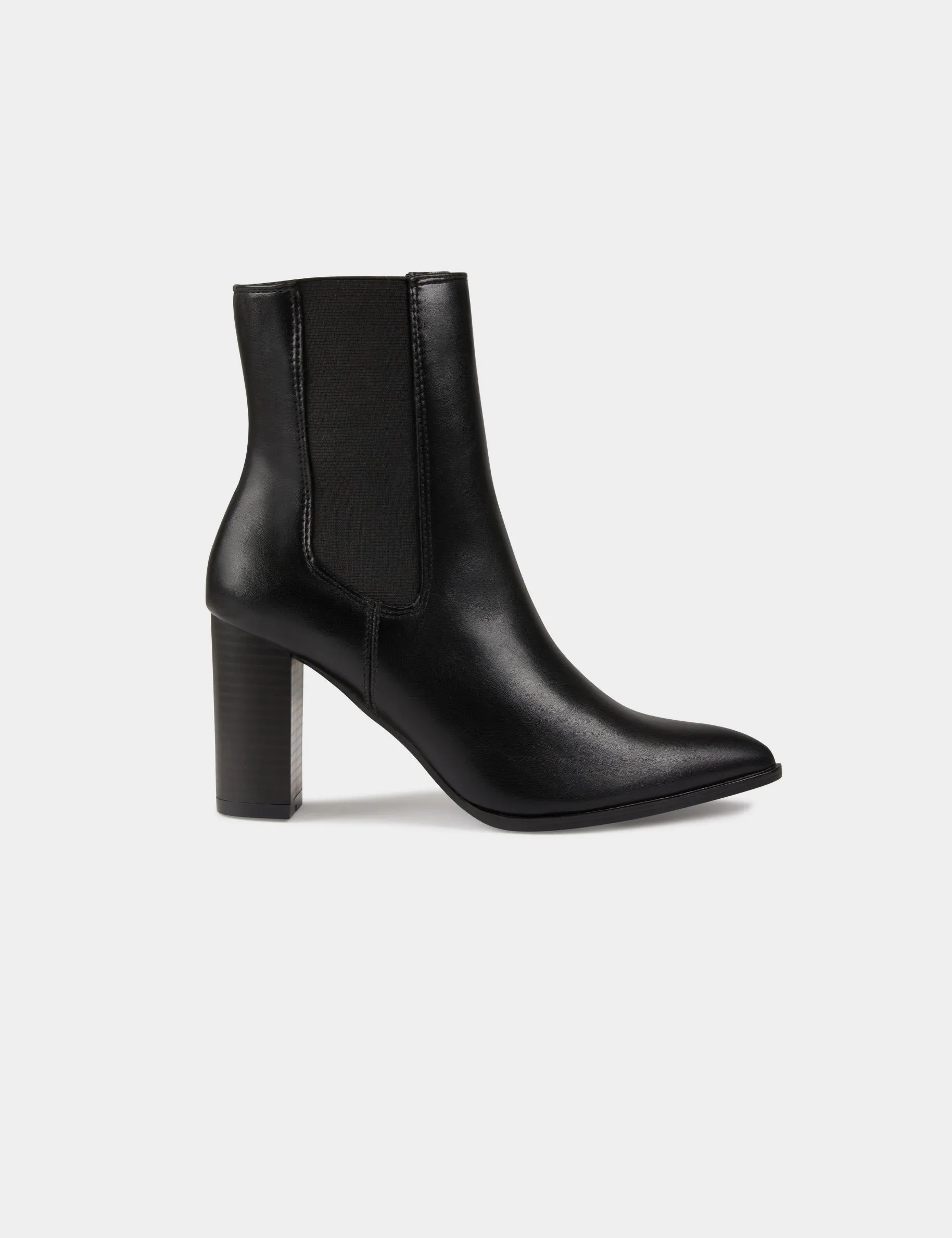 Elasticised boots with heels black women