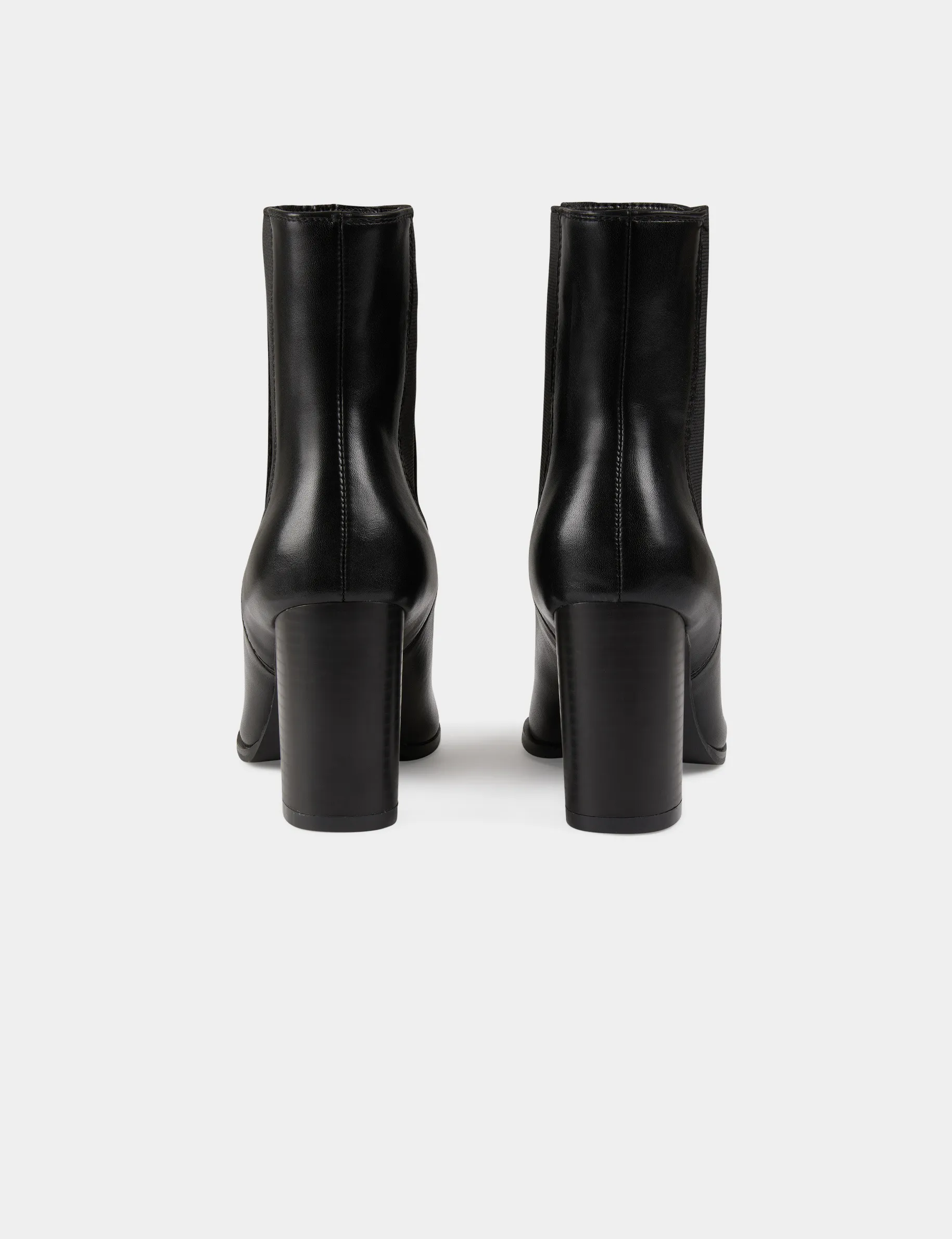 Elasticised boots with heels black women