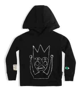 embroidered crown jester hoodie