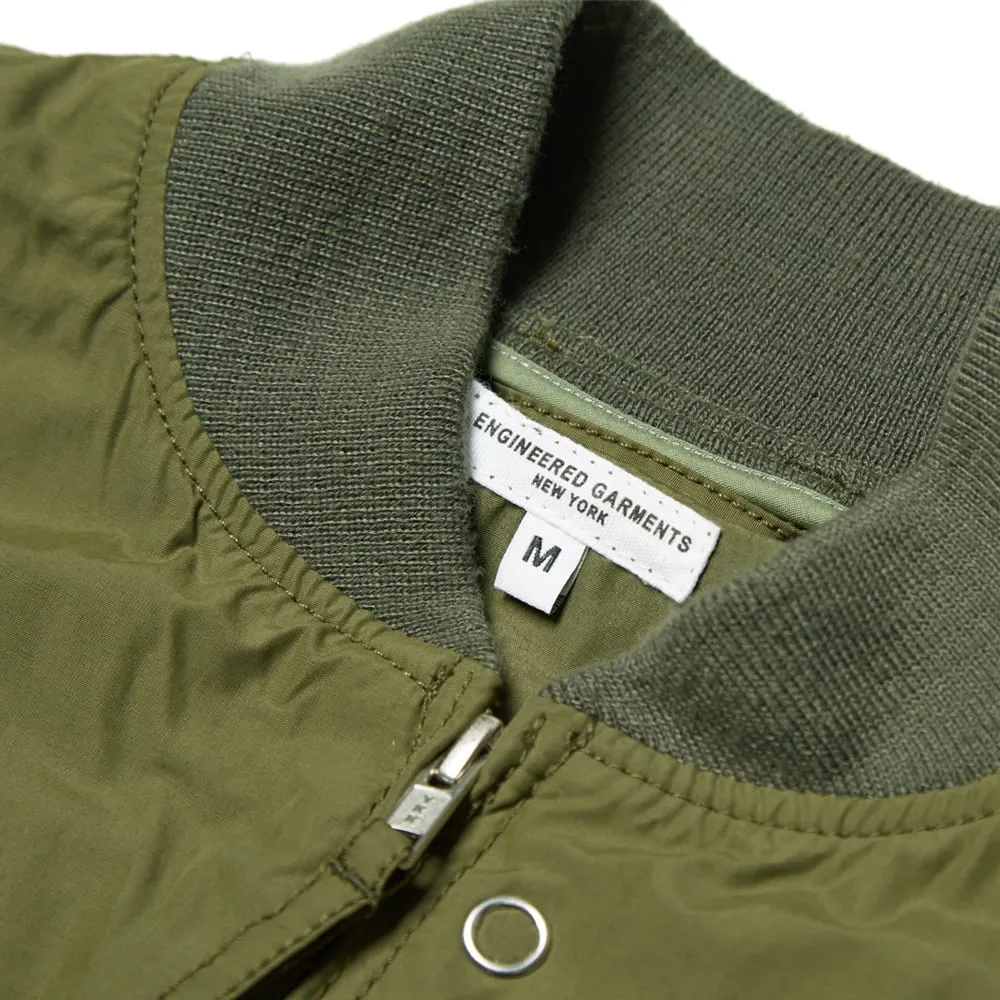 Engineered Garments Aviator JacketOlive Nyco Poplin