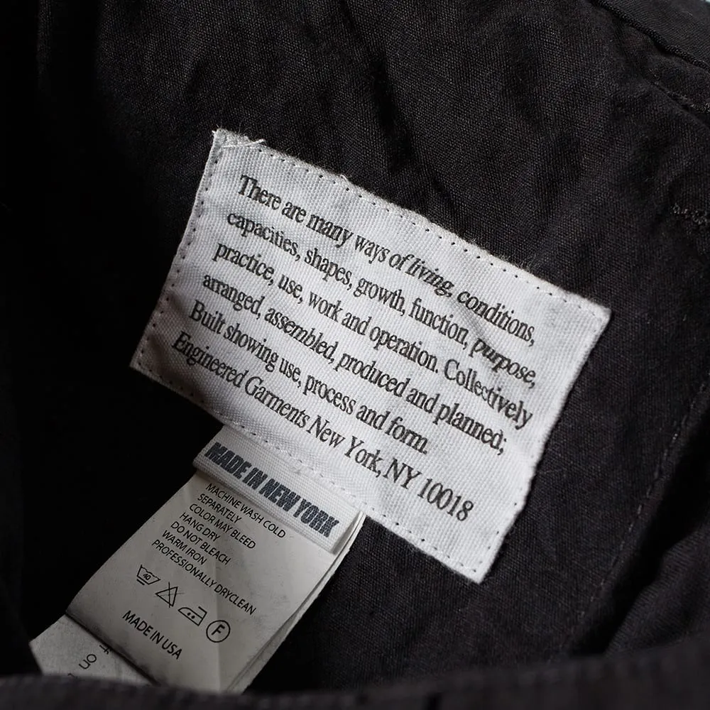 Engineered Garments Fatigue PantBlack 7.5oz Denim