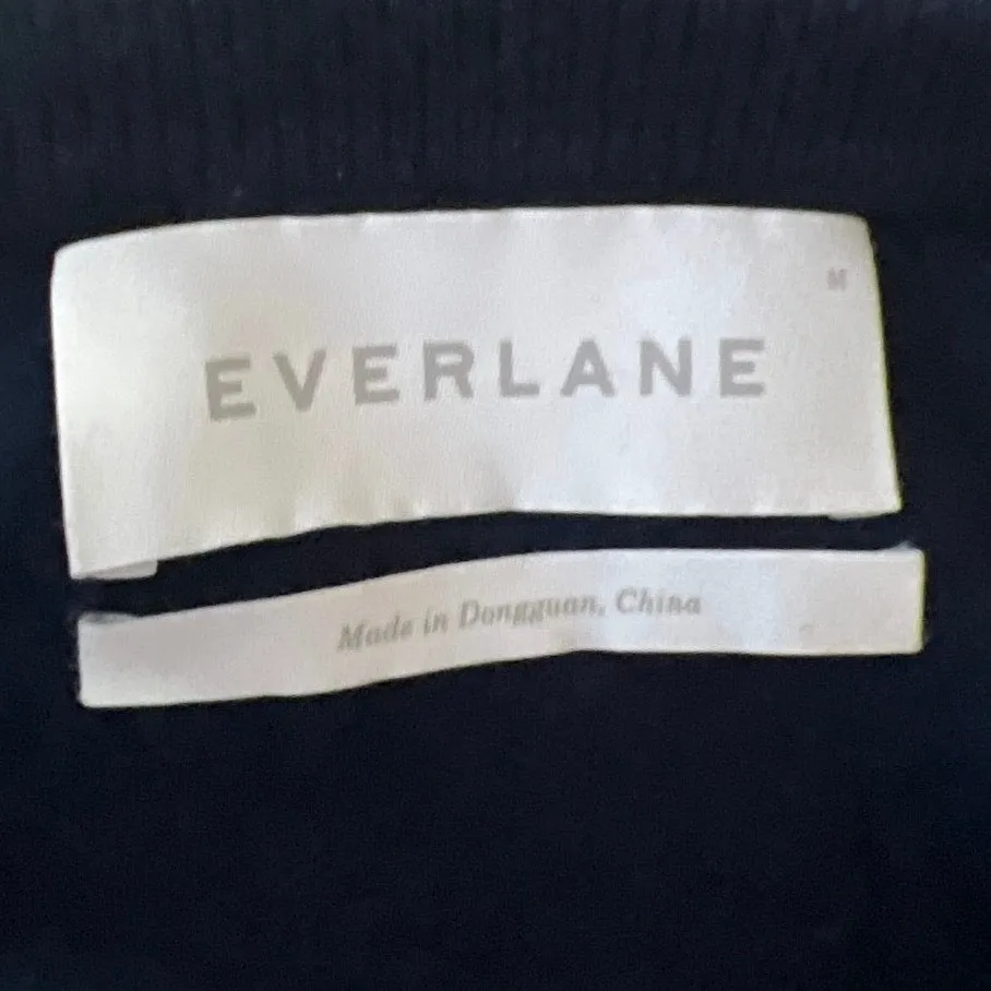 Everlane Men's Blue Cashmere Knit V-neck Long Sleeve Pullover Sweater Top Size S