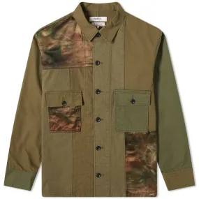 FDMTL Patchwork Shirt Jacket RinseKhaki