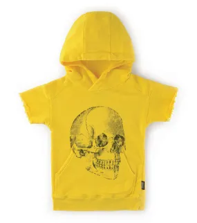 fluffy md skull short hoodie