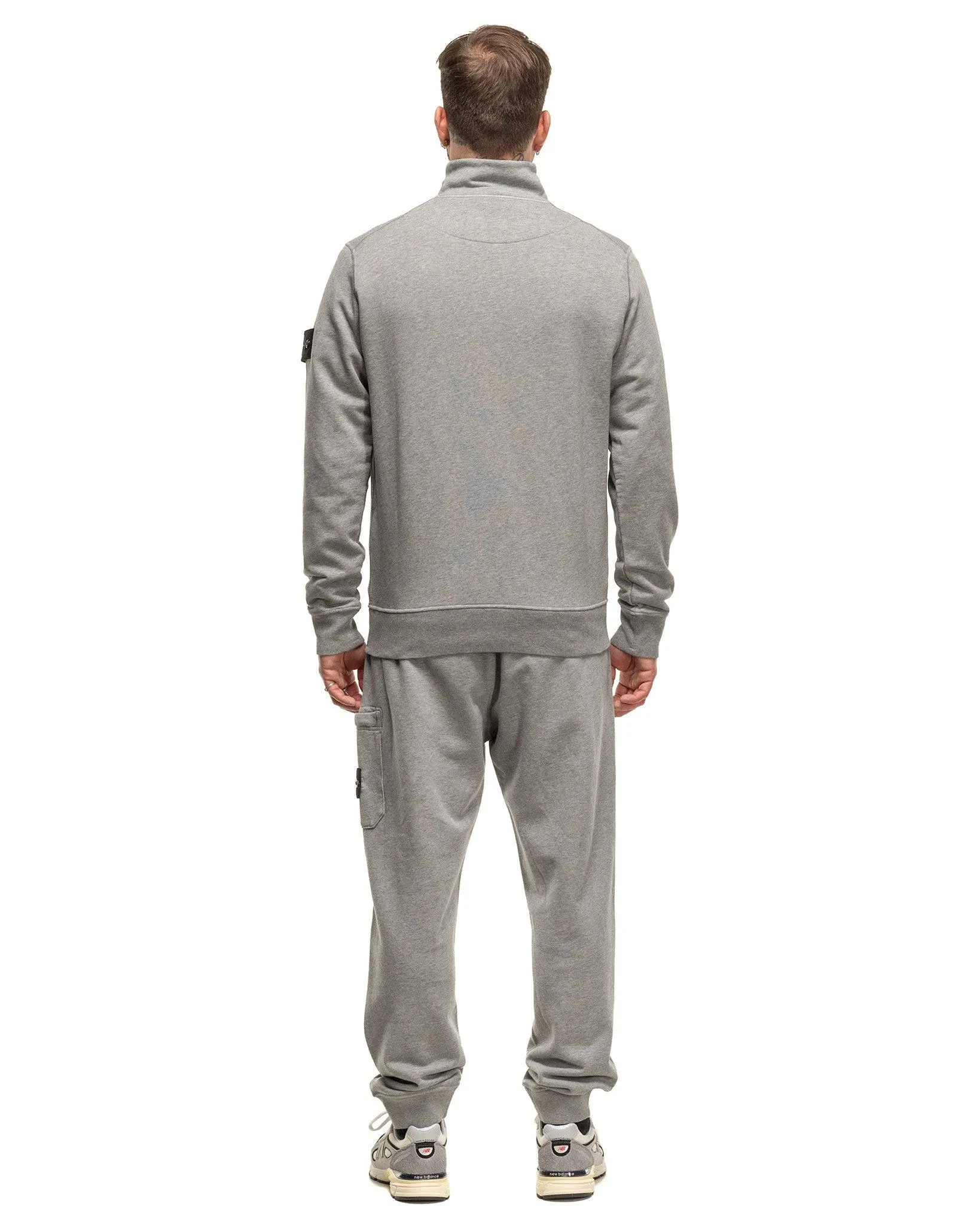 Half-Zipper Sweatshirt Melange Grey