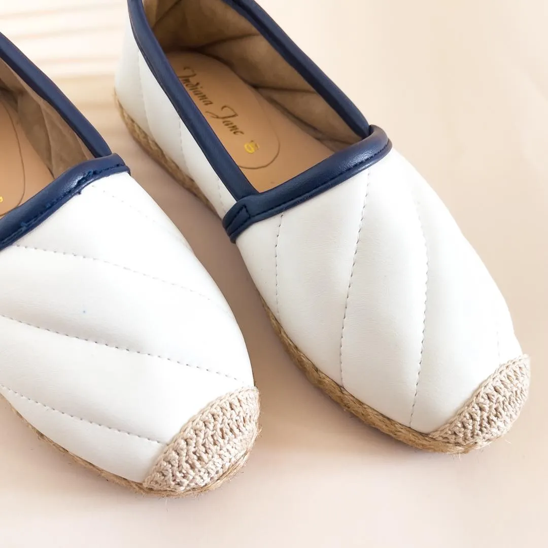 HOPE Quilted Abaca Casual Espadrilles