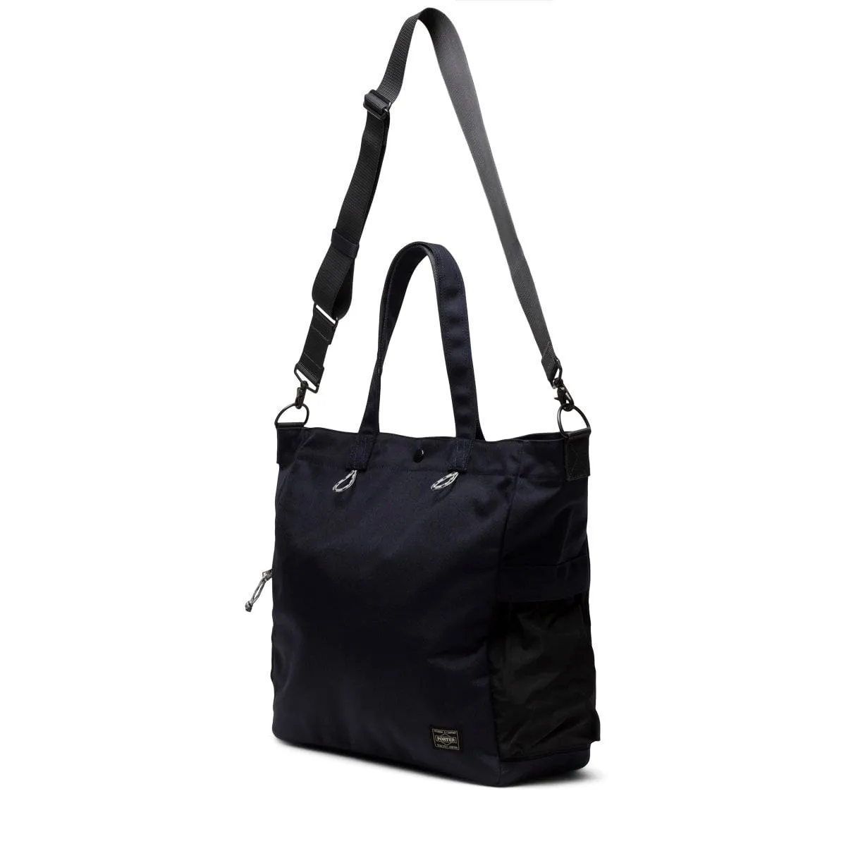 HYPE 2WAY TOTE BAG Navy x Black | Bodega