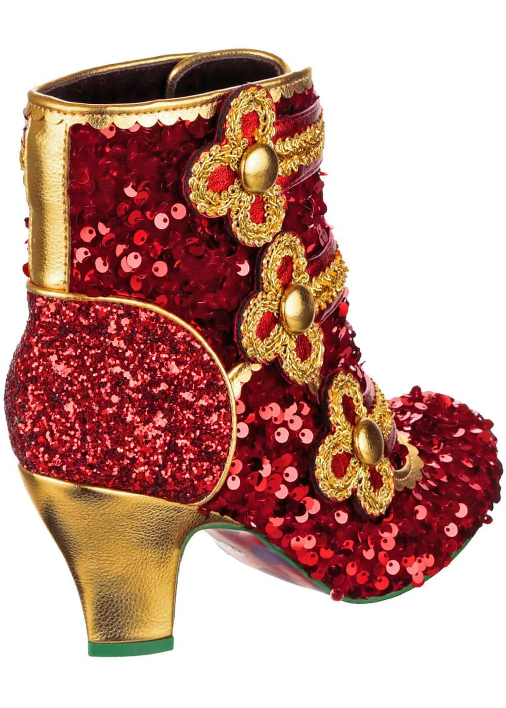 Irregular Choice Christmas Mouse King Boots Red