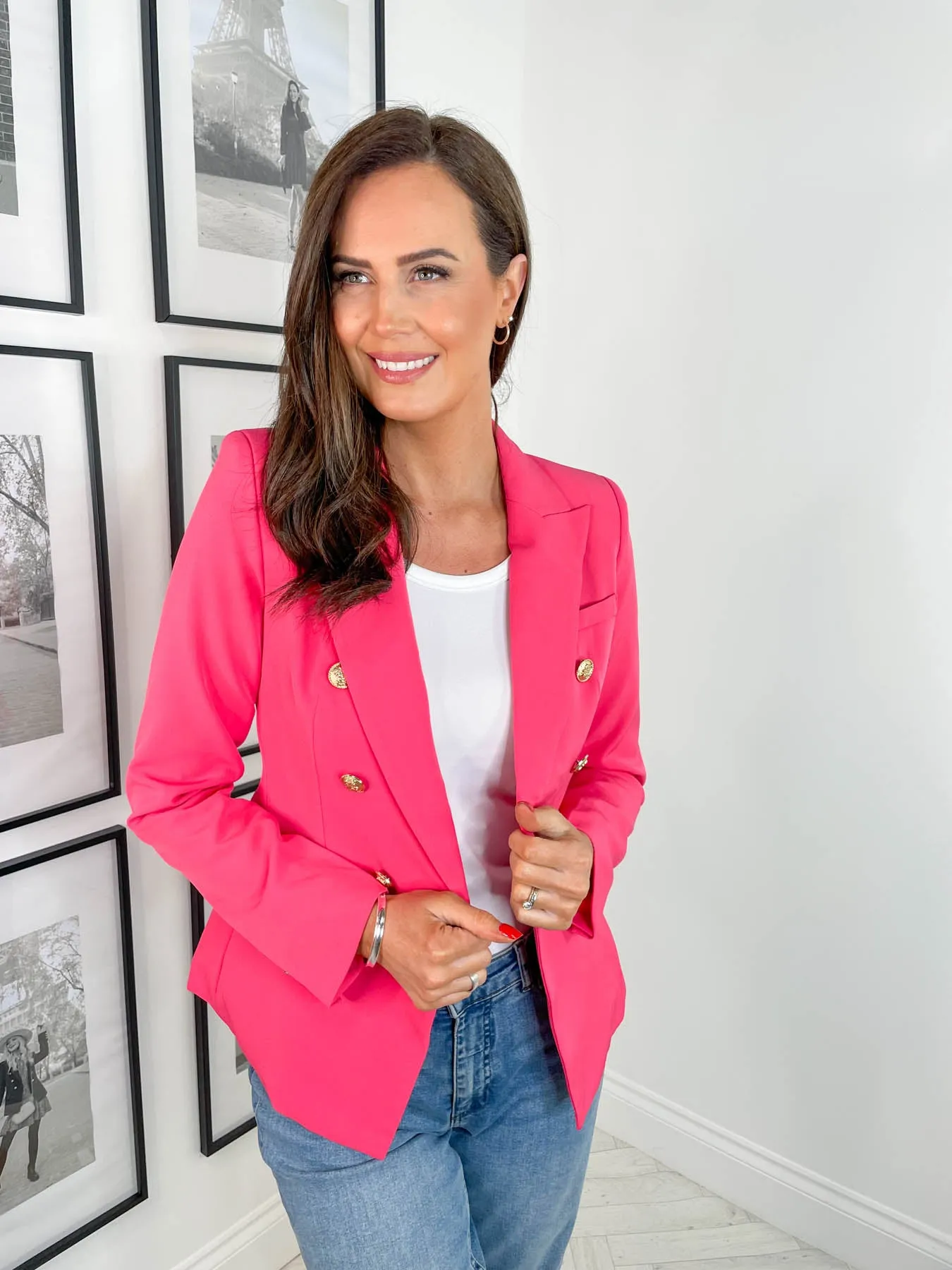 Kendall Blazer - Fuchsia