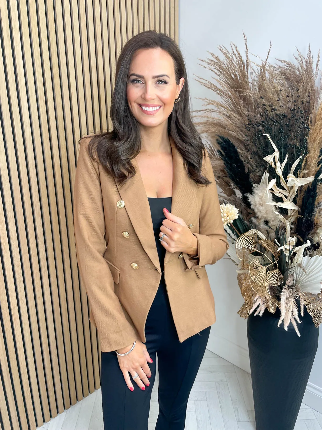 Kendall Luxe Blazer - Camel