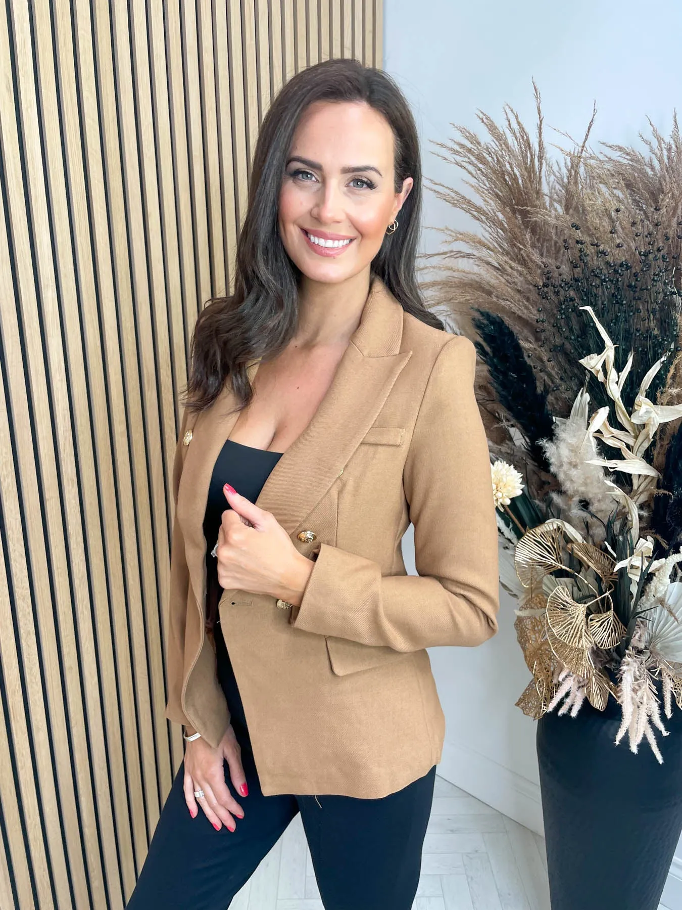 Kendall Luxe Blazer - Camel