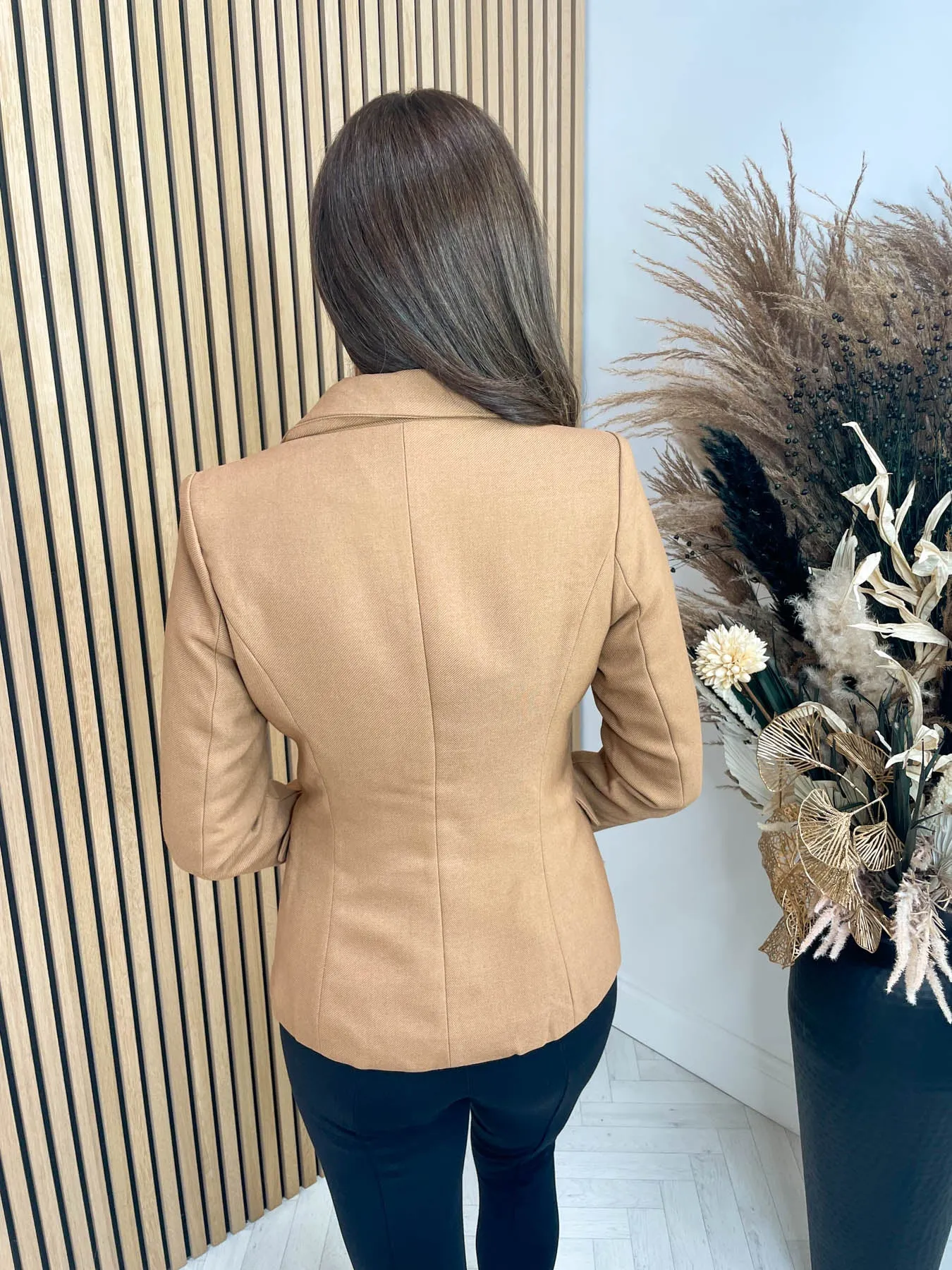 Kendall Luxe Blazer - Camel