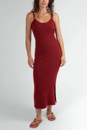 La Rochelle Knit Midi Dress Red