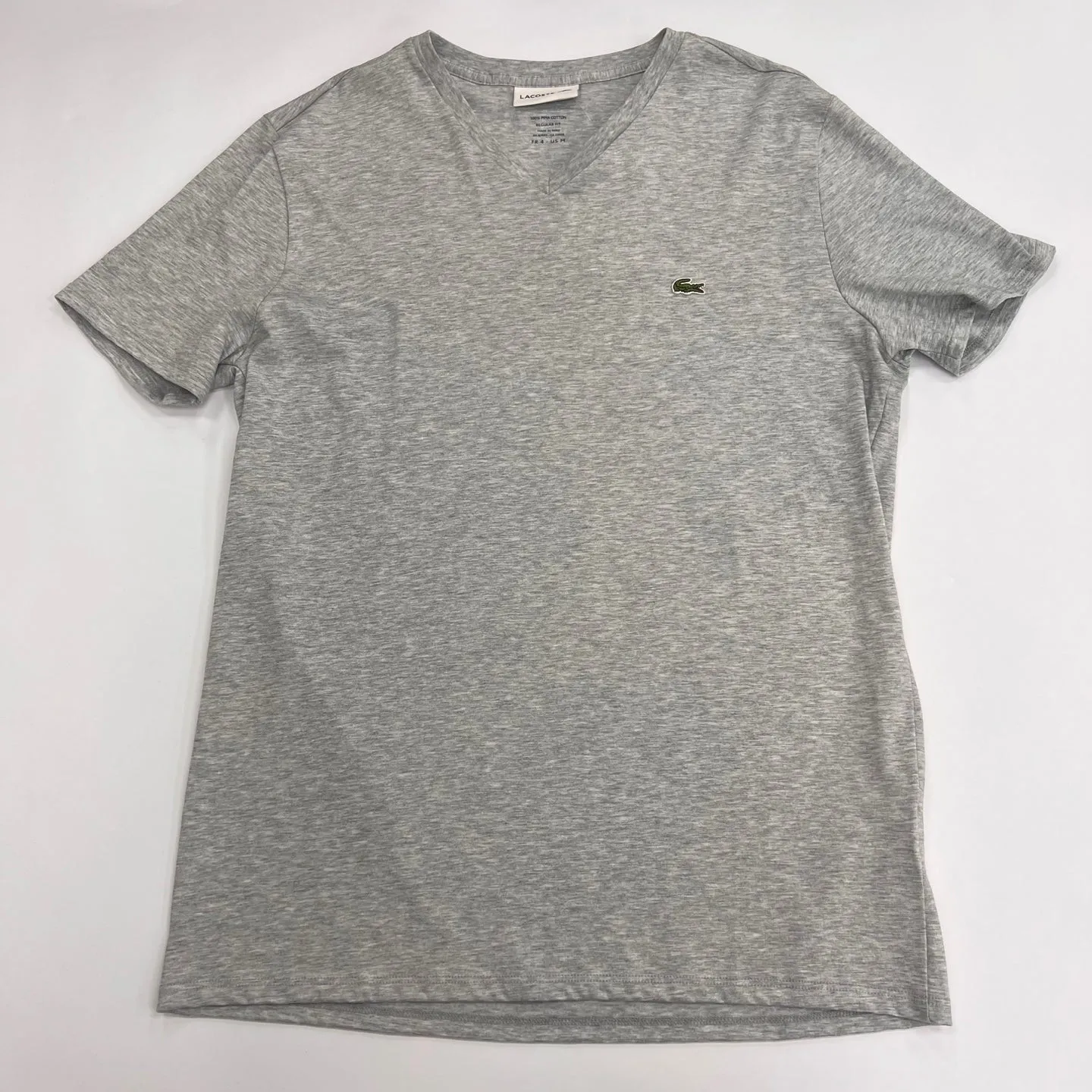 LACOSTE V-Neck Pima Cotton Jersey T-Shirt