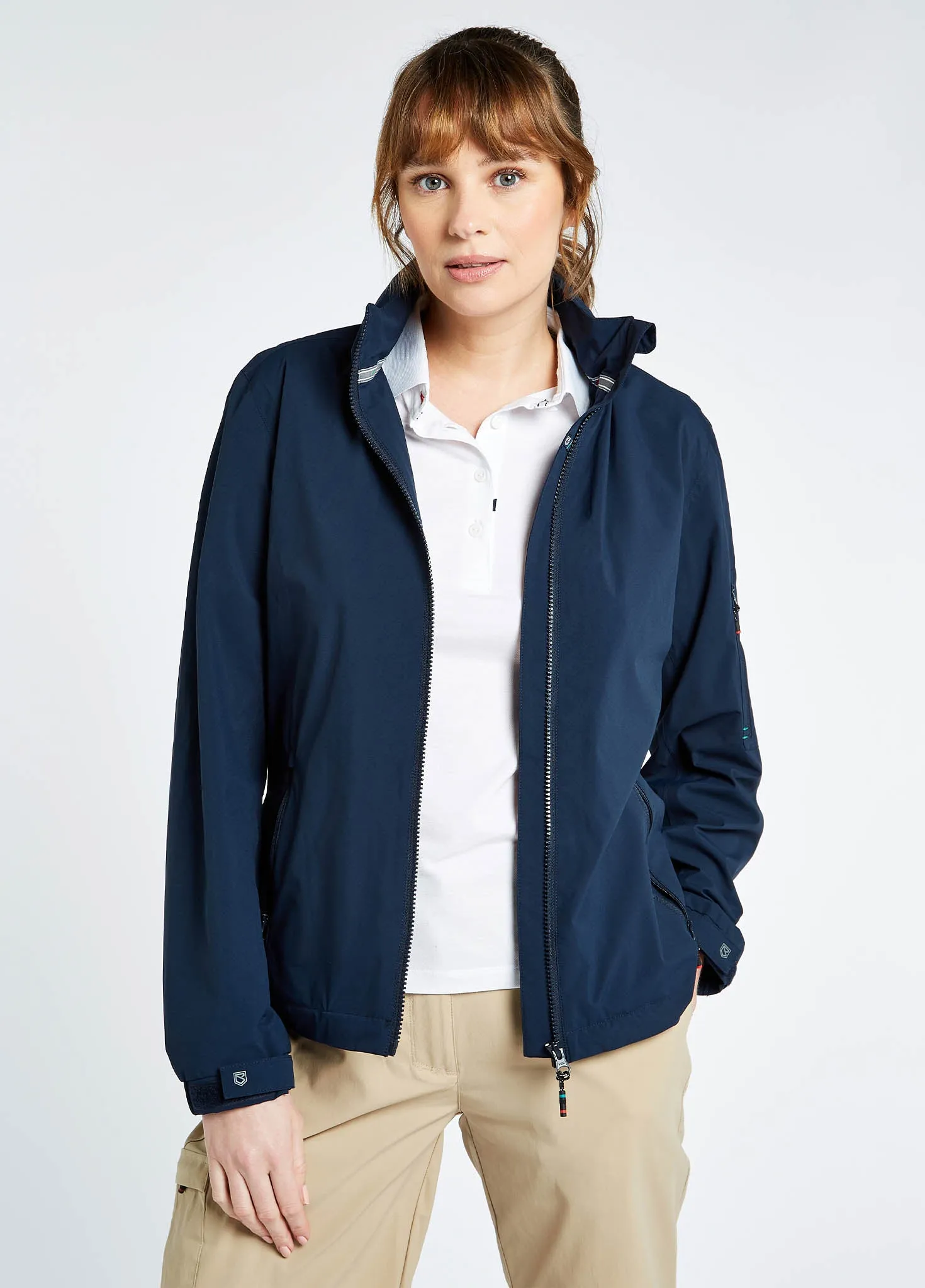 Livorno Women's Fleece-lined Crew Jacket - Navy