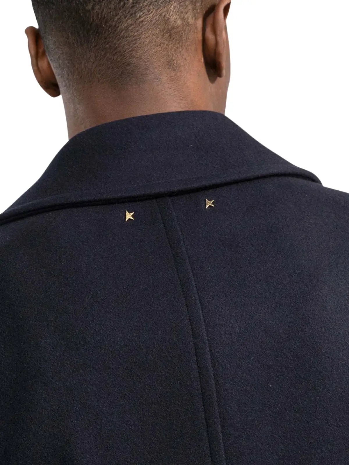 logo-patch double-breasted jacket