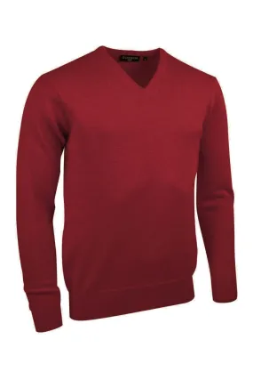 Lomond V Neck Lambswool Sweater                             Poppy Melange