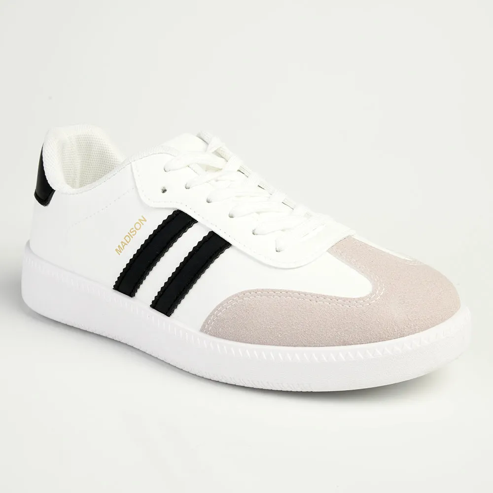 Madison Ariella Fashion Sneaker - White / Black