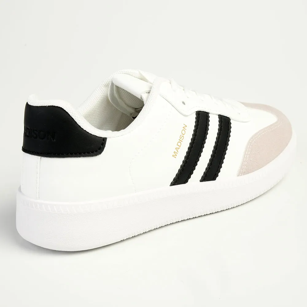 Madison Ariella Fashion Sneaker - White / Black